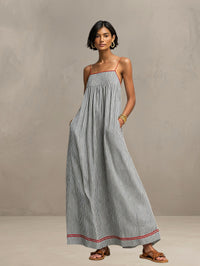 Janne | Sommer-Maxikleid - Schwarz