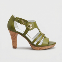 Carla | Damen Komfort Absatzschuhe – Stützende Elegante Pumps Damen - Galway Green