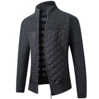 Mason | Herren Cardigan mit Stehkragen und Taschen - Dunkelgrau