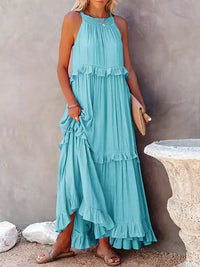 Fien | Elegantes Sommerkleid - Himmelblau