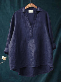 Andrea™ - Elegante Sommerbluse - Marineblau