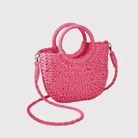 Veronica | Sommer Schultertasche - Knallpink