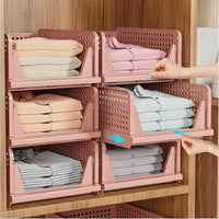 Praktische Faltbare Aufbewahrungsboxen Kleiderschrank - Rosa