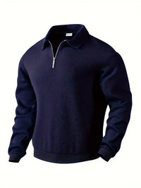 Maximilian – Moderner Pullover im Vintage-Stil - Blau