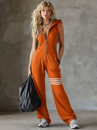 Emma | Retro Jumpsuit Damen Elegant Look - Orange