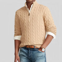 Herren-Pullover mit Rundhalsausschnitt - ACKLEY - Khaki