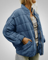 Claudia | Damen Oversized Lässiger Zeitloser Jacke - Blau