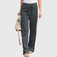 Elena | Moderne leichte Damenhose stilvoll - Grau