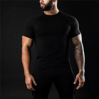 Robert | Herren Slim Fit Einfaches T-Shirt – Herren Basic Slim Fit Shirt 2026 - Schwarz