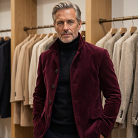 Carter | Elegante Herrenjacke mit Vintage-Charakter - Bordeauxrot