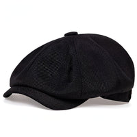 Luftige Retro-Herrenkappe für Frühling und Sommer - Schwarz