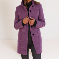 Victoria | Damenjacke mit hohem Kragen luxuriös - Violett