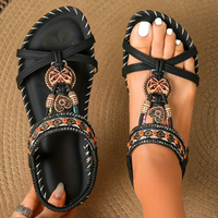 Marijke – Bequeme Orthopädische Sandalen - Schwarz