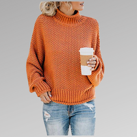 Natascha | Lockerer Winter Strickpullover - Orange