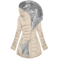 Jasmine - Modische Damen-Kapuzenjacke - Beige