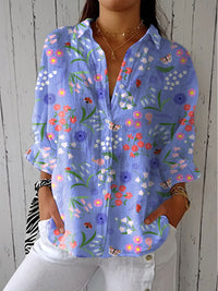 Leanna | Bloom Meadow Bluse - Lila