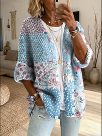 Stevena – Pullover Mit Elegantem Blumenmuster - Hellblau