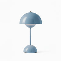 LED Tischlampe Modern Kabellos Skandi Design - Lichtblau