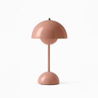 LED Tischlampe Modern Kabellos Skandi Design - Beige Rot