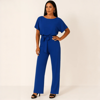 Nora - Stilvoller Jumpsuit mit Gürtel - Blau