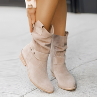Elisa - Modische und komfortable Stiefel - Beige