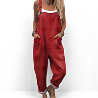 Gladys - Eleganter und komfortabler Jumpsuit - Rot