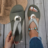 Luna | Bequeme Küstensandalen mit ergonomischem Fußbett - Khaki