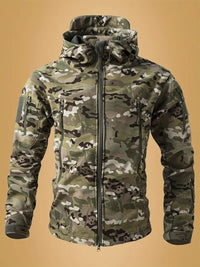 Livia | Stilvoller Stehkragen-Pullover Herren - Taktisches Camouflage