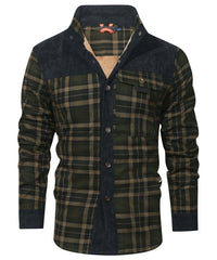 Felix | Herren Outdoor-Jacke wind- und wetterfest - Schwarz-Armeegrün