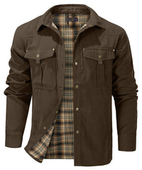 Lukas | Stylische Rover-Jacke für Herren Outdoor - BRAUN