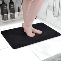 Badematte Rutschfest Schnell Trocknend Badezimmer Matte - Schwarz