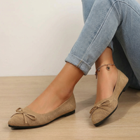 Ballerinas mit Schleifendetail – Mireille - Beige