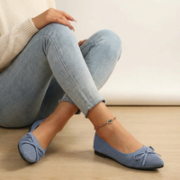 Ballerinas mit Schleifendetail – Mireille - Blau