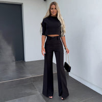 Julia - Elegantes Zweiteiliges Set - Schwarz