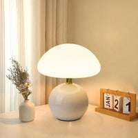 Blush Cloud Keramik-LED-Tischleuchte - Weiß