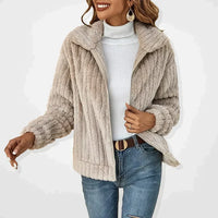 Isadora | Damen Langarm-Cardigan - Beige