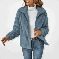 Isadora | Damen Langarm-Cardigan - Blau