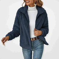 Isadora | Damen Langarm-Cardigan - Marineblau