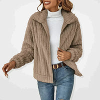 Isadora | Damen Langarm-Cardigan - Khaki
