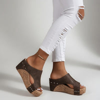 Ida | Retro Elegante Pumps - Braun