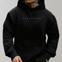 David | Herren Casual Kapuzenpullover - Schwarz