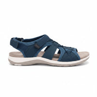 Damen Sandalen Klettverschluss Komfortsohle - Marineblau