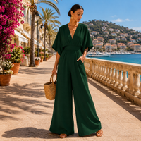 Mara | Eleganter Abend-Jumpsuit mit Weiten Beinen - Grün