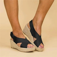 Amelie | Komfort Sandalen Damen Chic - Schwarz