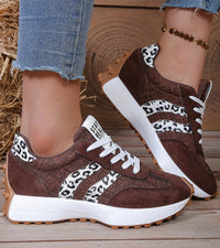 Emilia | Komfort Sneaker Damen modern elegant - Brauner Leopard