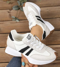 Emilia | Komfort Sneaker Damen modern elegant - Weiß