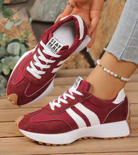 Emilia | Komfort Sneaker Damen modern elegant - Rot