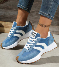 Emilia | Komfort Sneaker Damen modern elegant - Blau
