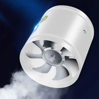 Lüftungsventilator leise Metallgehäuse Küche Bad - Weiß