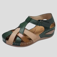 Damen Orthopädische Sandalen mit Arch Support und Geschlossener Front für Sommerkomfort - Grün